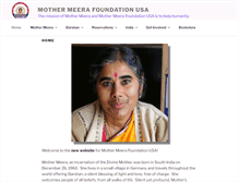 Tablet Screenshot of mothermeerafoundationusa.org